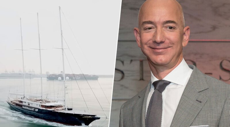 Jeff Bezos coloca iate de 500 milhões de dólares à venda por falta de espaço para estacionamento
