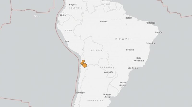 Terremoto de 6,9 graus sacode o norte do Chile
