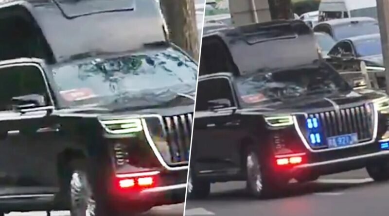 Xi Jinping utiliza SUV com teto elevado durante viagem oficial para evitar drones