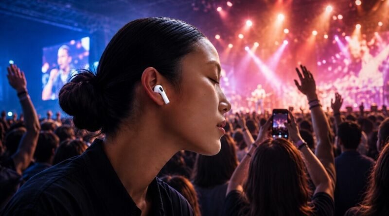 Aumento no uso de AirPods em shows revela função de protetores auriculares