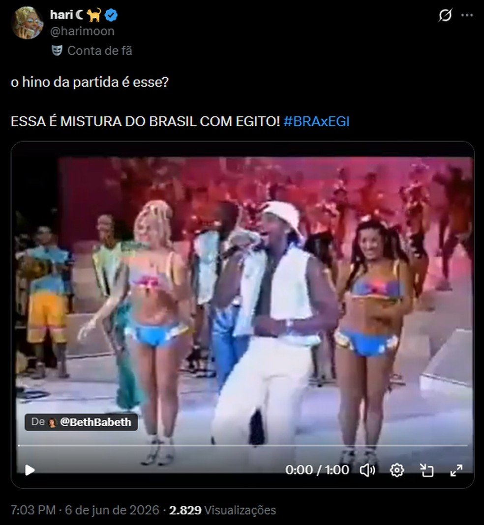 Memes do amistoso entre Brasil e Egito