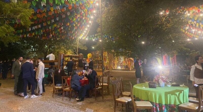 Festa junina da bancada ruralista com Hugo Motta reúne embaixadores
