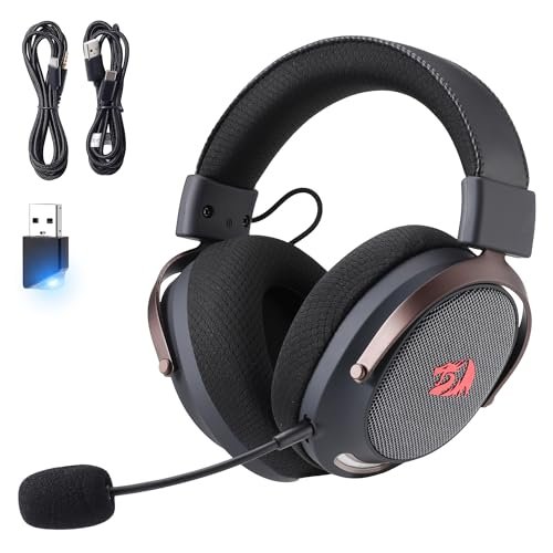 Headset Gamer Redragon Arrow Preto 7.1 Surround Virtual USB Tipo-C Microfone Removível Drivers 53mm H858