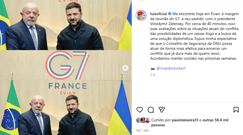 Lula se encontra com Zelensky e exige ação da ONU na guerra da Ucrânia