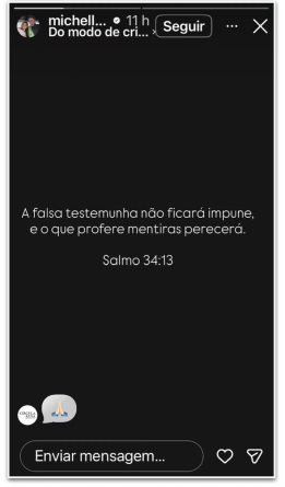 Michelle interrompe relacionamento nas redes sociais com Carlos e Eduardo após desavenças familiares