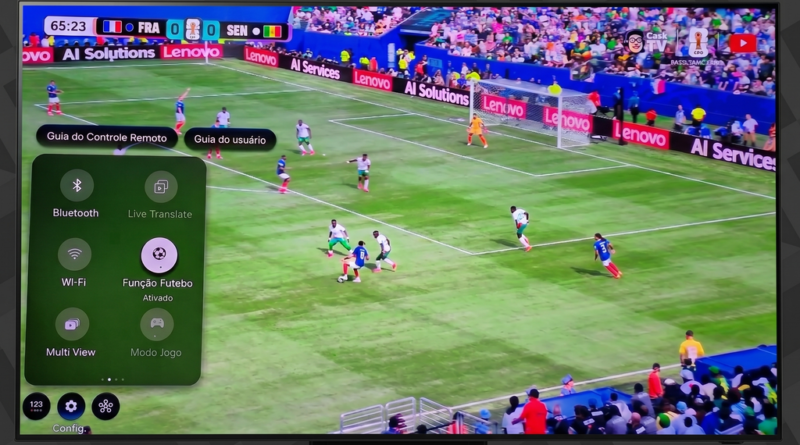 Modo Esporte da TV é eficaz na melhoria de imagem e som durante a Copa