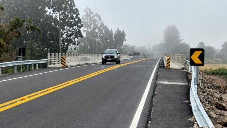 Nova ponte sobre o Arroio Guarda-Mor é concluída em Faxinal do Soturno, na Região Central do RS
