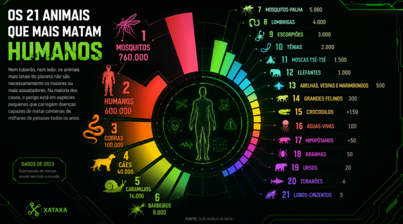 Os 21 animais que mais matam humanos estão mais perto do que você imagina