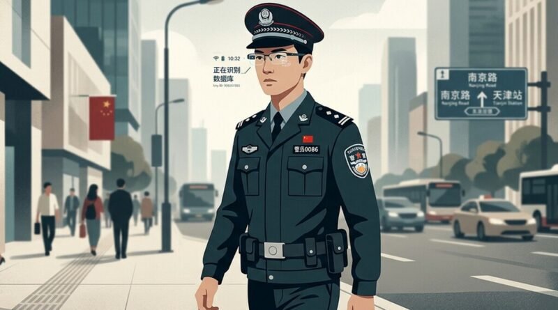 Policiais na China adotam óculos inteligentes para patrulhamento nas ruas
