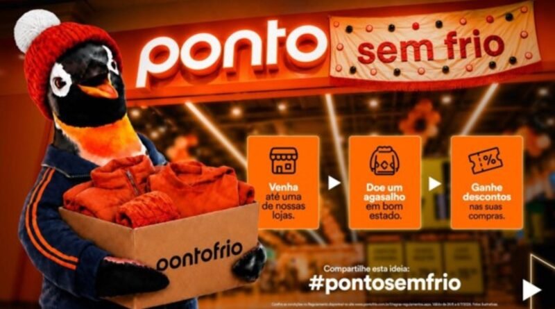 Pontofrio converte lojas em centros de coleta de agasalhos
