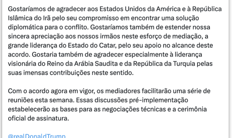 Preço do petróleo Brent recua após anúncio de acordo entre EUA e Irã