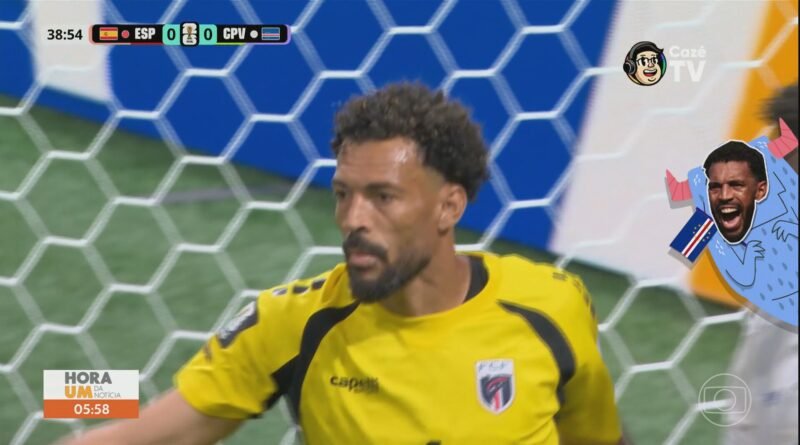 Vídeo de pintura gigante do goleiro Vozinha em Cabo Verde é falso e foi gerado por inteligência artificial