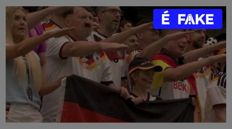 Vídeo que mostra sósia de Hitler na arquibancada do jogo Alemanha x Curaçao é manipulação de IA
