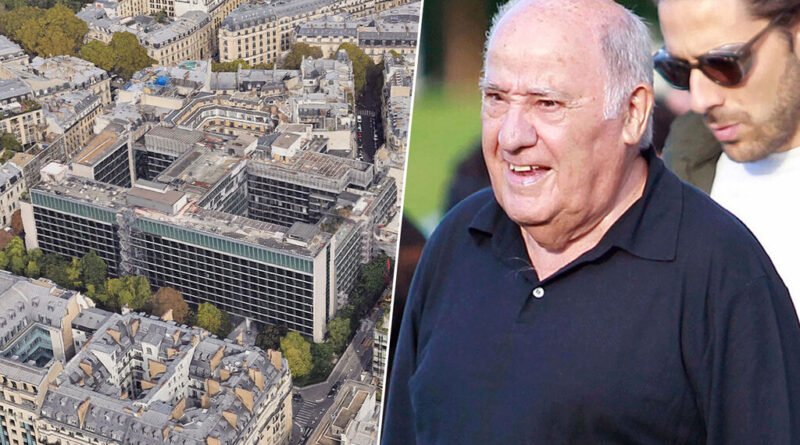 Amancio Ortega estabelece novo recorde de compras na Europa ao adquirir edifício de escritórios em Paris por mais de 800 milhões de euros
