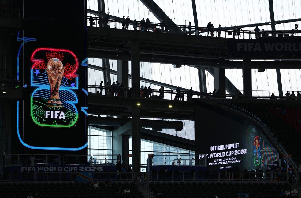Estádio de Atlanta, nos Estados Unidos, durante a Copa do Mundo 2026