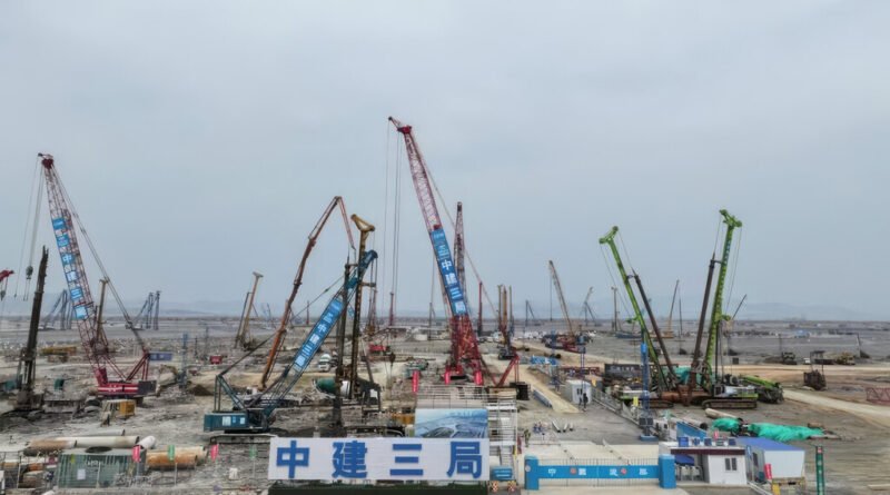 China investe na construção de aeroporto colossal em ilha artificial de 20 km² enfrentando desafios além da engenharia