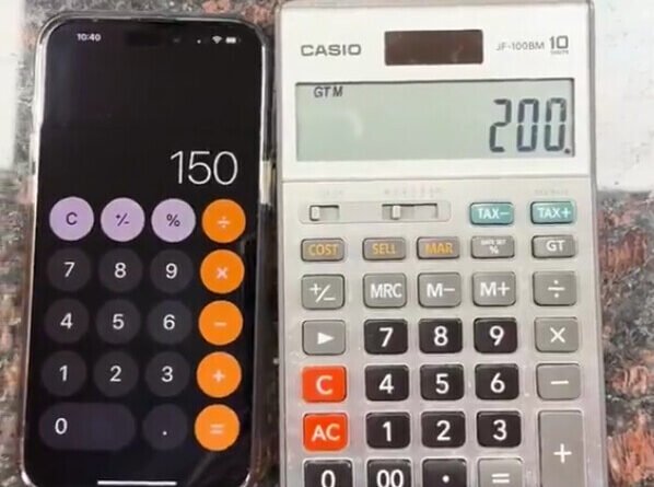 Diferenças nos Resultados de Cálculo entre Calculadoras e Smartphones