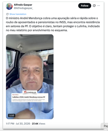 Governistas e oposição se manifestam sobre investigação da PF envolvendo Lulinha