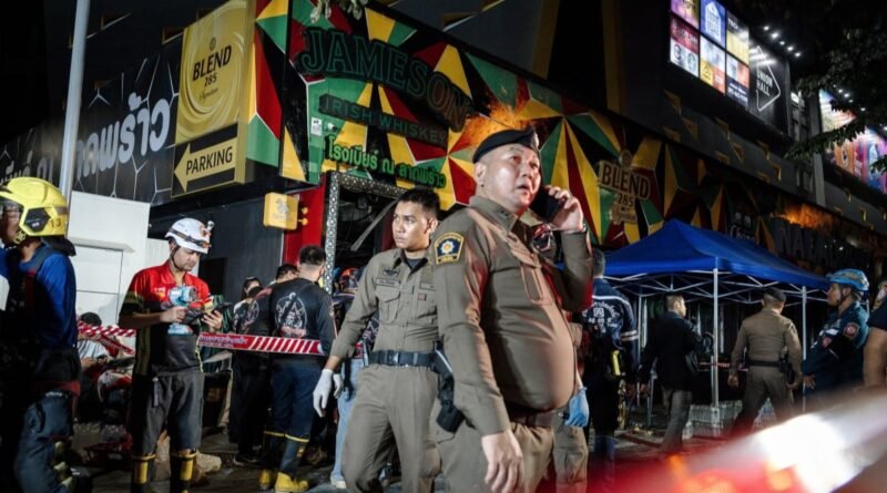 Incêndio em bar na Tailândia resulta em 27 mortes