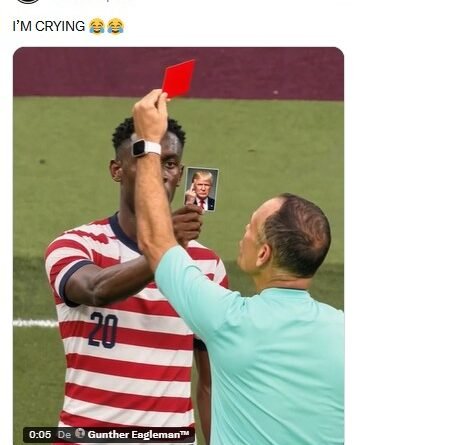 Interferência de Trump na suspensão de Balogun gera memes na internet