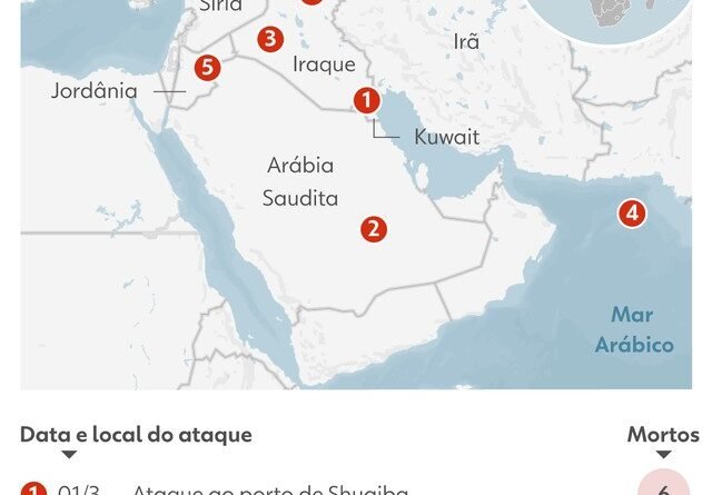 MAPA REVELA LOCAL DAS MORTES DOS 17 MILITARES DOS EUA NA GUERRA E IRÃ REGISTRA X VÍTIMAS