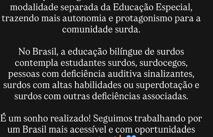 Michelle destaca a política bilíngue do governo Lula como um sonho realizado