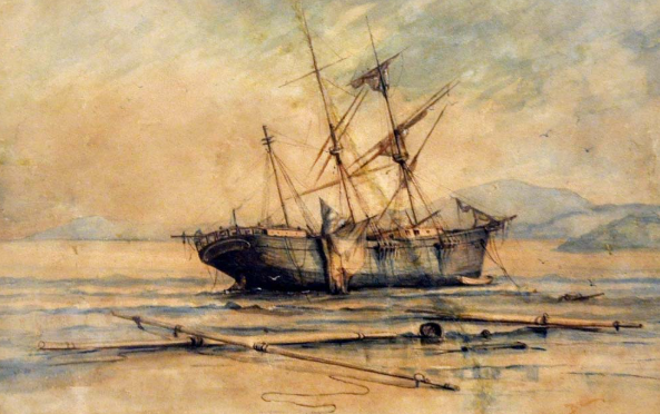 Navio naufragado há mais de 130 anos é descoberto encalhado em Santos após maré baixa revelar estrutura