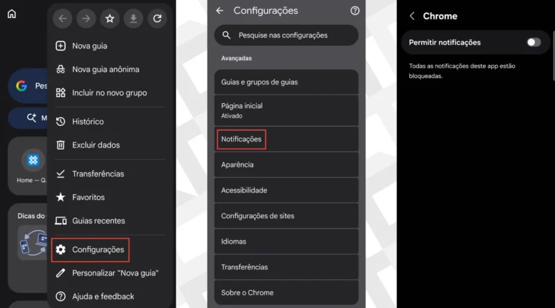 Chrome implementa bloqueio de sites indesejados no celular, silencia notificações e economiza bateria