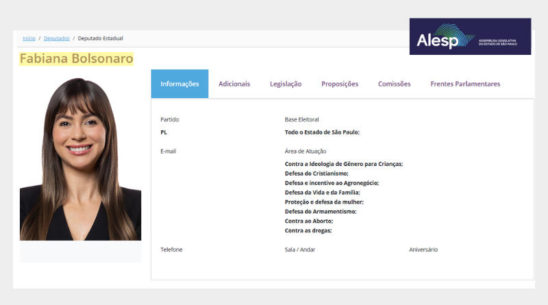 MP busca proibição do uso do nome "Bolsonaro" por deputada envolvida em blackface na Alesp