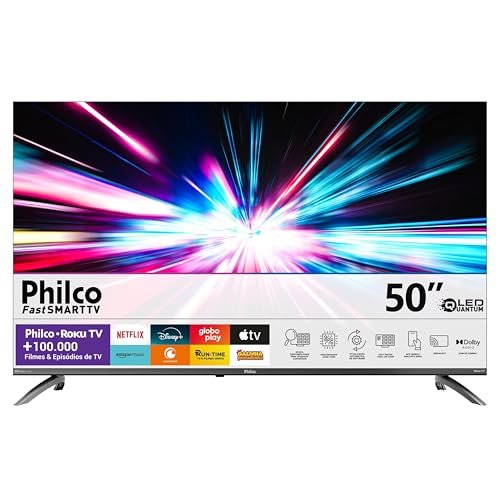 Smart TV 50' Philco P50CRB 4K LED Dolby Audio