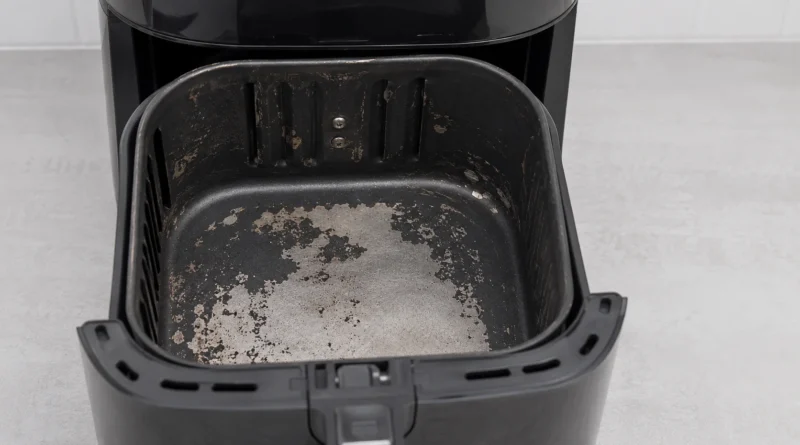 Descascamento do antiaderente da Airfryer: riscos à saúde e possibilidade de uso