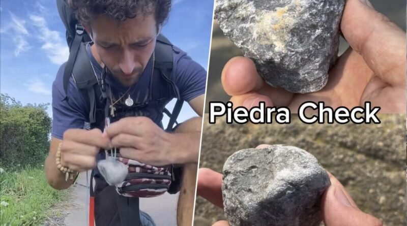Peregrino percorre 800 quilômetros do Caminho de Santiago arrastando pedra em busca de superação