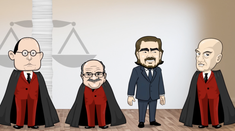 Sátira critica relação entre ministros do STF e Vorcaro